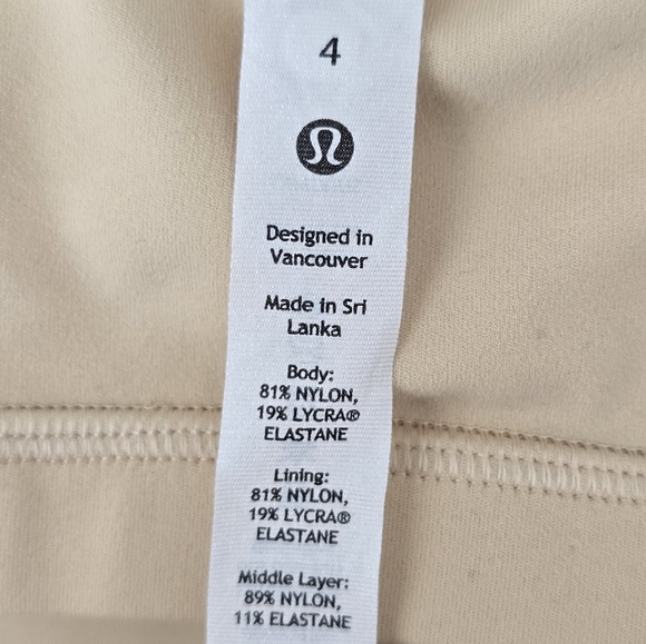 Lululemon Align Tank Top Light Support - Size 2 - Cream - A/B Cup - Picture 10 of 10